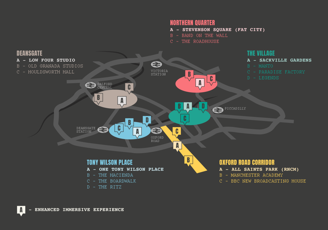 an image of the Manchester Mooch map in Manchester